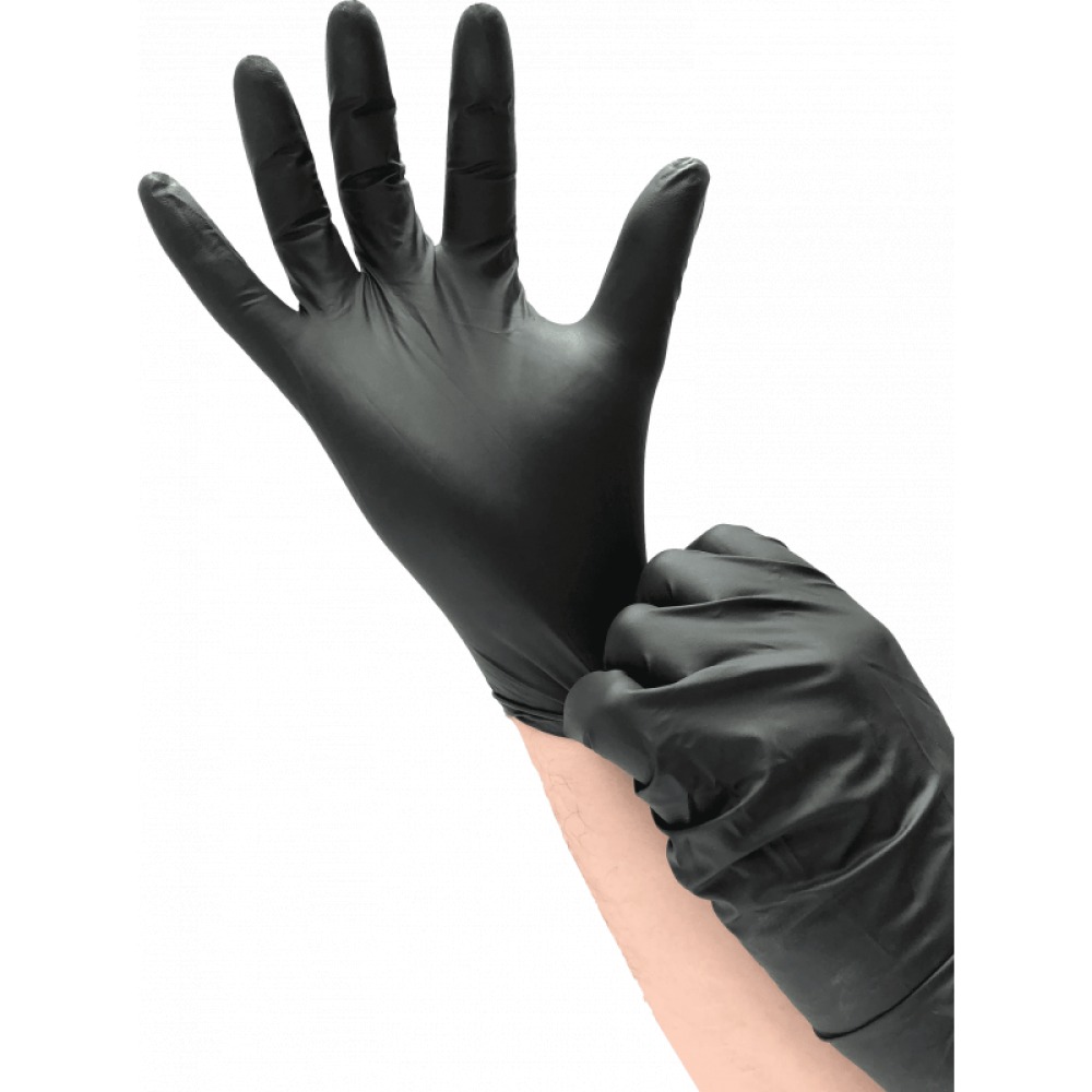 GANT NITRILE NOIR NON POUDRE TAILLE M ( HOP1187-C)