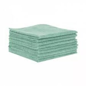 LAVETTE MICROFIBRE VERTE 300GR MULTI USAGES BOUCLEE (753V)